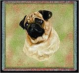 Pug Lap Square - 53 x 53 Blanket/Throw