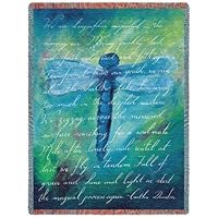 Dragonfly Poem Throw - 70 x 53 Blanket/Throw