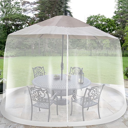 Umbrella Table Screen Insect Cover Outdoor Patio Bug Netting 9 ft