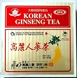 KOREAN GINSENG TEA Wooden Box with 50 Tea Bags - NET WT 3.5 oz (100 g)