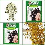 (Qty. 2) 100g Certified Organic Henna Powder for Hair Color Conditioning. Golden Brown Color.