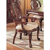 Master Arm Chair in Cherry Finish (Set of 2) by Coaster Furniture