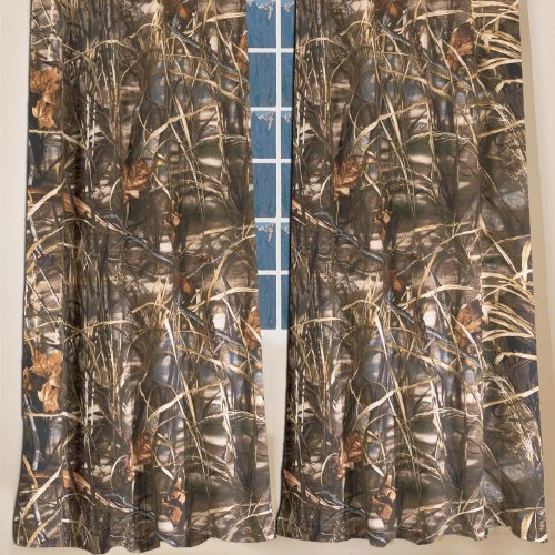 Realtree Max-4 Rod Pocket Drapes, 2 Panels, 2 Tie-backs On Sale