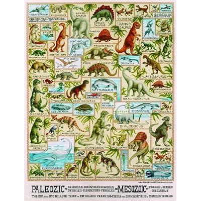 Dinosaur Chart 300pc Jigsaw Puzzle by Carolyn Halliday