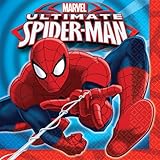 16 Count Spider-Man Lunch Napkins, Multicolored