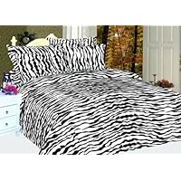 ZEBRA PRINT - 6 Piece 800 Count Microfiber Sheet Set - FULL
