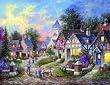 Twilight Village 1000+pc Jigsaw Puzzle by Dennis Lewan