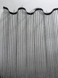 2' wide x 8' Long Faux Metal Ball Steel Room Divider