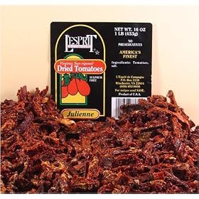 L'Esprit Sun Dried Tomato Julienne Strips 1 lb. bag