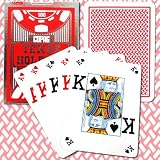 CopagT Poker Size Texas Holdem Design Peek Index - Red