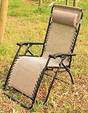 Chaise longue, chaise de jardin, transat métal et toile, chaise inclinable pliable, So-OGS06
