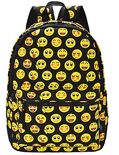 Coofit Cute Emoji Backpack for Kids Cool Backpack Purse Book Bag School Bag