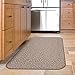 House, Home and More Skid-Resistant Carpet Indoor Area Rug Floor Mat - Praline Brown - 3 Feet X 5 Feet