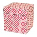 Kid's Floral Storage Ottoman - Pink