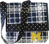 Michigan Wolverines Quilted Messenger Bag