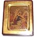 Nativity of our Lord Icon with sheets of Gold (Lithography) ( 4x5 inches )