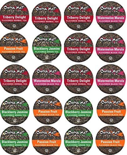 20 Cup ICED TEA Sampler- NEW! CHINA MIST Iced TEAS! Blackberry Jasmine, Watermelon++