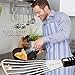 Elite Chef Fish Spatula Turner with Offset Slotted Metal Head Keeps Your Food Intact