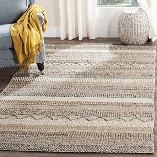 Safavieh Handmade Natura Beige Wool Rug (6' x 9')