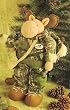 16" Mossy Oak Plush Hunting Camouflage Moose Figure
