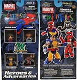Marvel Universe X-Treme Toys Exclusive Minimates Heroes & Adversaries Spider-Man, Venom, Wolverine & Deadpool