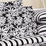 7pc Tropical Print White Black Floral Bedding Duvet Cover Set King