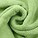 Moolecole Jacquard Towel Bamboo Fiber Striped Towels Soft Hand Towel 160-gram 13.5''x 30'' (2, Green)