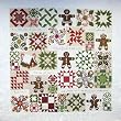 Gingerbread Joy Christmas BOM Garman Quakertown 12 Quilt Pattern Set