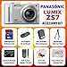Panasonic Lumix DMC-ZS7 12.1 MP Digital Camera with 12x Optical Image Stabilized Zoom and 3.0-Inch LCD (Silver) With The Best Value Accessory Package Kit Includes 16GB High Speed Error Free Memory Card, Card Reader, Extended Life Replacement BCG10 Battery Pack + Rapid 1 Hour AC/DC battery Chager, Deluxe Case, Flexible Tripod, Lens Cleaning Kit, LCD Screen Protectors + More