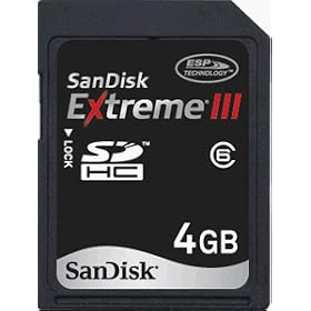 SanDisk Extreme III SDHC 4GB Card