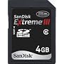 SanDisk Extreme III SDHC 4GB Card