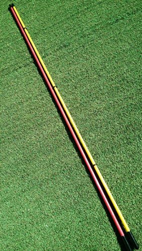 Golfnsticks Golf Alignment Sticks (2-pack) No Minimum. Team Colors! Always Free Shipping! (red and yellow)