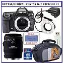 Dental-Medical Digital SLR OutFits: Pentax K-7 14.6 MP Digital SLR with Shake Reduction and 720p HD Video (Camera Body) + Pentax AF160FC Auto Macro Ring Flash + Sigma 70mm F/2.8 EX DG Macro Lens + 8GB + Dental/Medical Package # 1