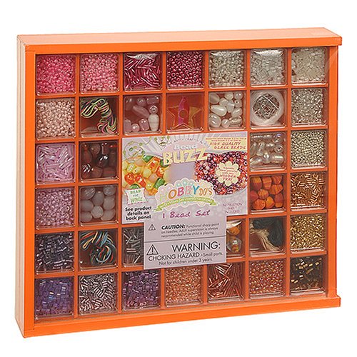 Childrens Toyshop  Toys : Hobby Do’S Glass Beads - Orange