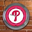Philadelphia Phillies Team 14" Neon Clock MLB Baseball Fan Shop Sports Team Merchandise