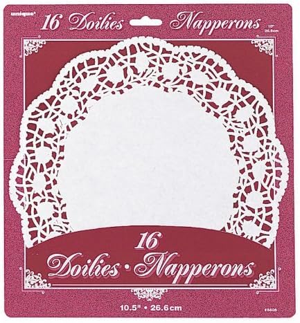 Paper Doilies 10.5" Round 16/Pkg-White (Pack of 12)