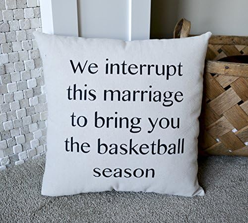 16x16" Canvas Throw Pillow - Basketball Fan - Father's Day - Sports Themed