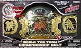 BOXED RAW TAG TEAM CHAMPIONSHIP TITLE BELT WWE Jakks Wrestling Kids Play Title Belt