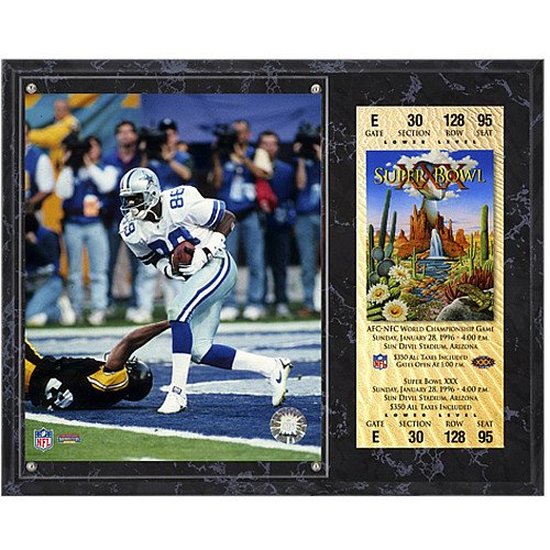 Mounted Memories Dallas Cowboys Super Bowl XXX Michael Irvin Plaque with Replica Ticket