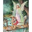 Carded 8"x10" Prints for Framing - Guardian Angel - Linen Paper - 7 and 4 Color Process Printing