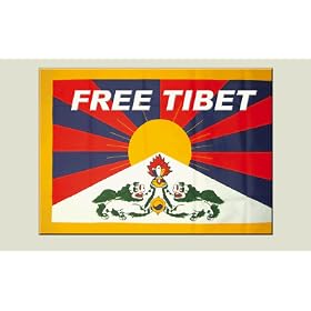 Adh�sif autocollant / sticker Free Tibet - 7 x 10 cm