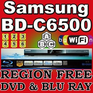 New 2010 SAMSUNG BD-C6500E Blu Ray Player Multi Region Code Free DVD 123456 PAL NTSC Blu... by Samsung