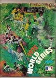 1975 World Series Program Reds Red sox