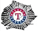 Texas Rangers Shattered Mini-Cutz Window Decal