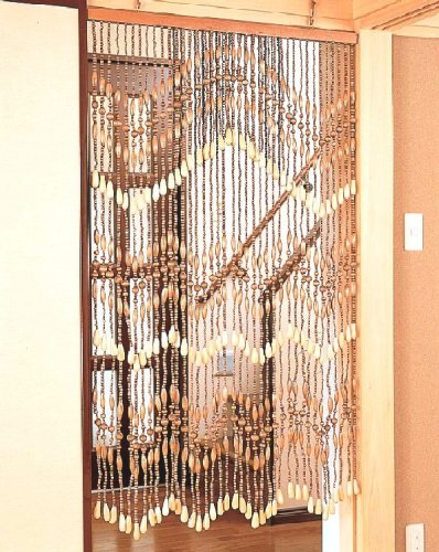 Cover image : 天然木スライド珠のれん・150cm　波型
