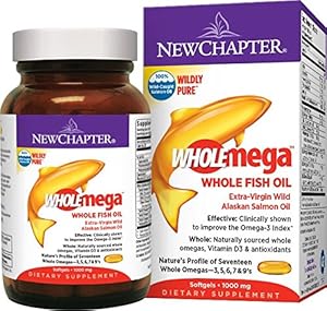 New Chapter Wholemega Whole Fish Oil, 120 Softgels