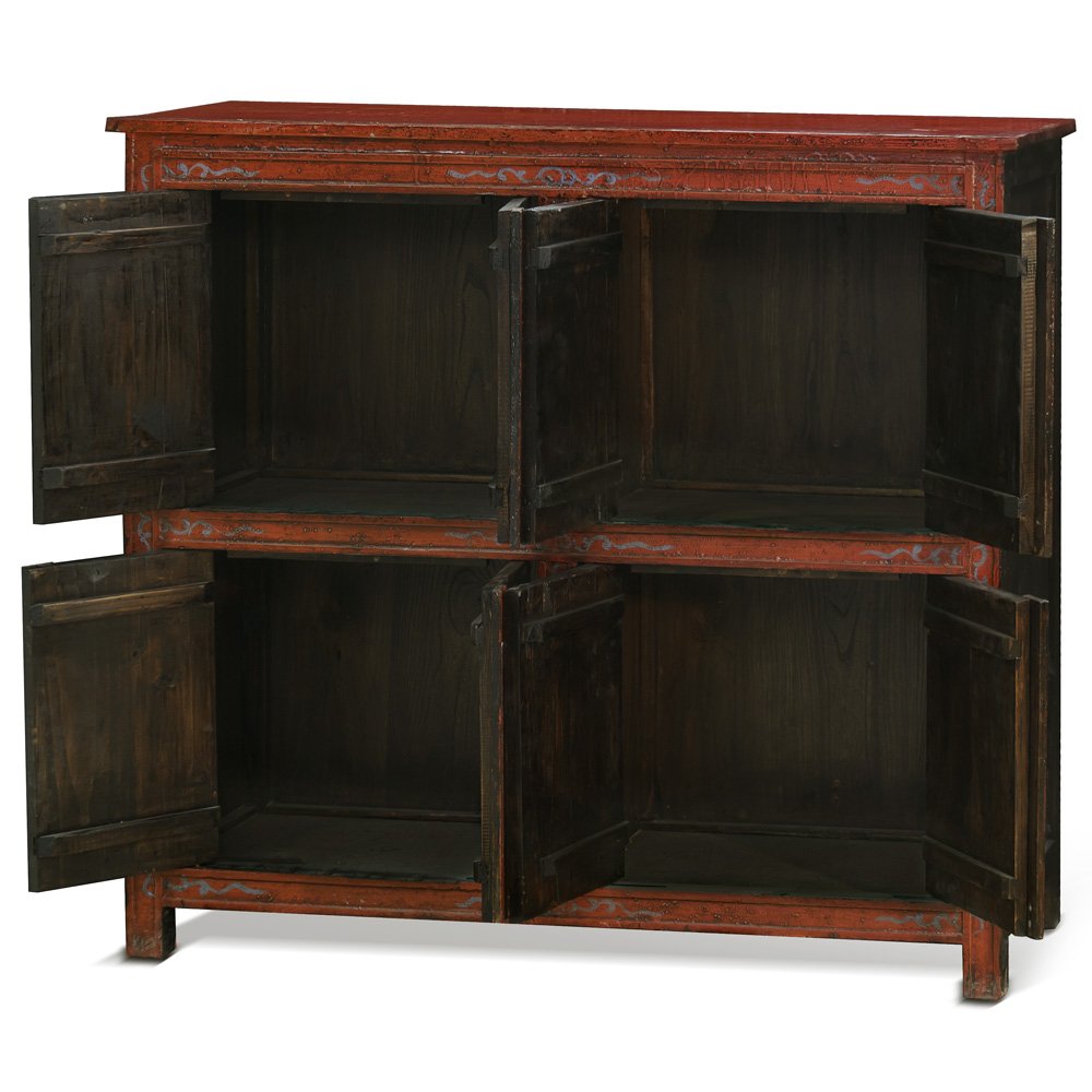 China Furniture Online Elmwood Hand Painted Floral Motif