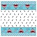 Unique Industries Shark Party Plastic Tablecloth, 84