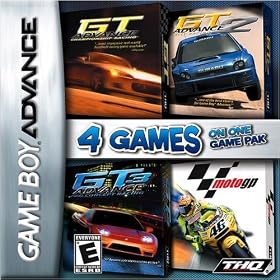 Racing GBA 4 Pack: GT Advance Championship Racing, GT Advance 2 Rally Racing, GT Advance 3 Pro Concept Racing, and Moto GP
