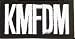 Search : KMFDM - White Logo on Black Rectangle - Embroidered Iron On or Sew On Patch